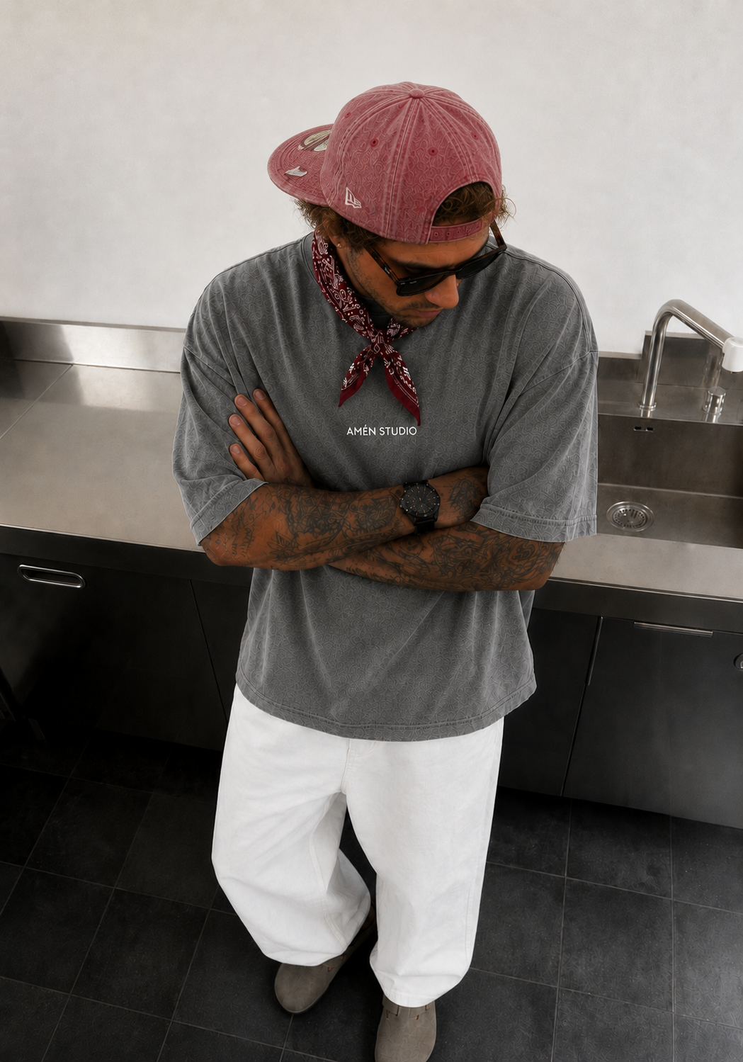 Scarf Neck TEE