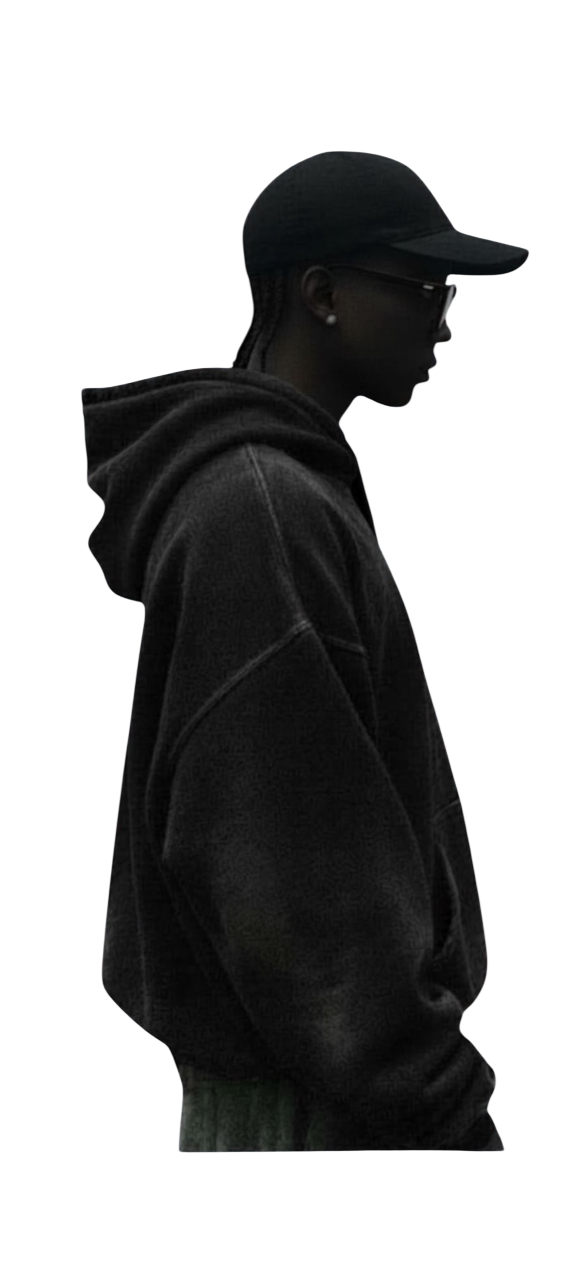 Hoodie Black Lava Acid Wash