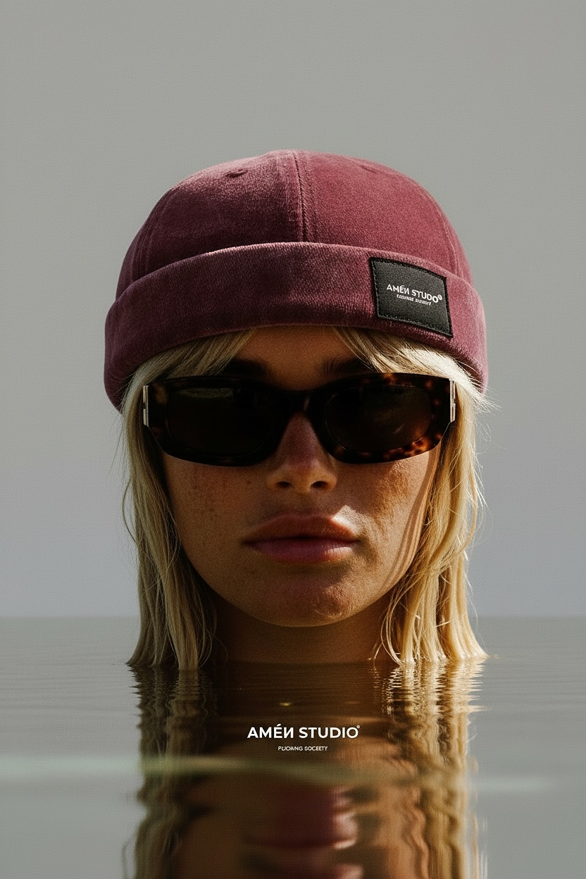 Iconic Oxblood Red Beannie